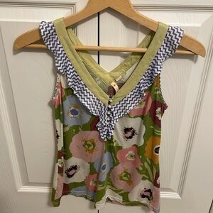 Anthropologie Floral Tank